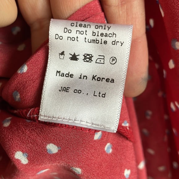 Storets Red White And Blue Ditsy Wrap Dress - Picture 4 of 6